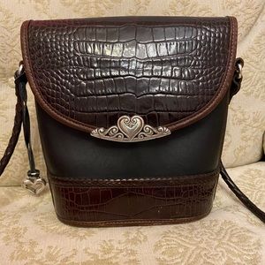 Black and Brown Brighton Purse - Crossbody